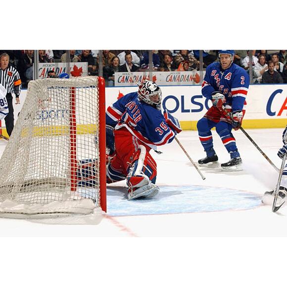 Brian LEETCH #2 New York Rangers 2000s CCM jersey XL blue NHL hockey vintage - Picture 9 of 11